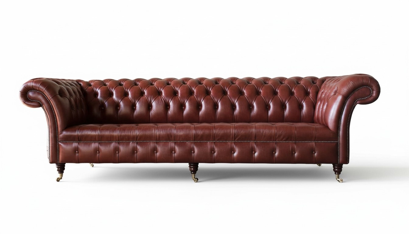 Leather Sofa Sofa 4 Seater Sofas Design Chesterfield Leather Couch Furniture 245cm