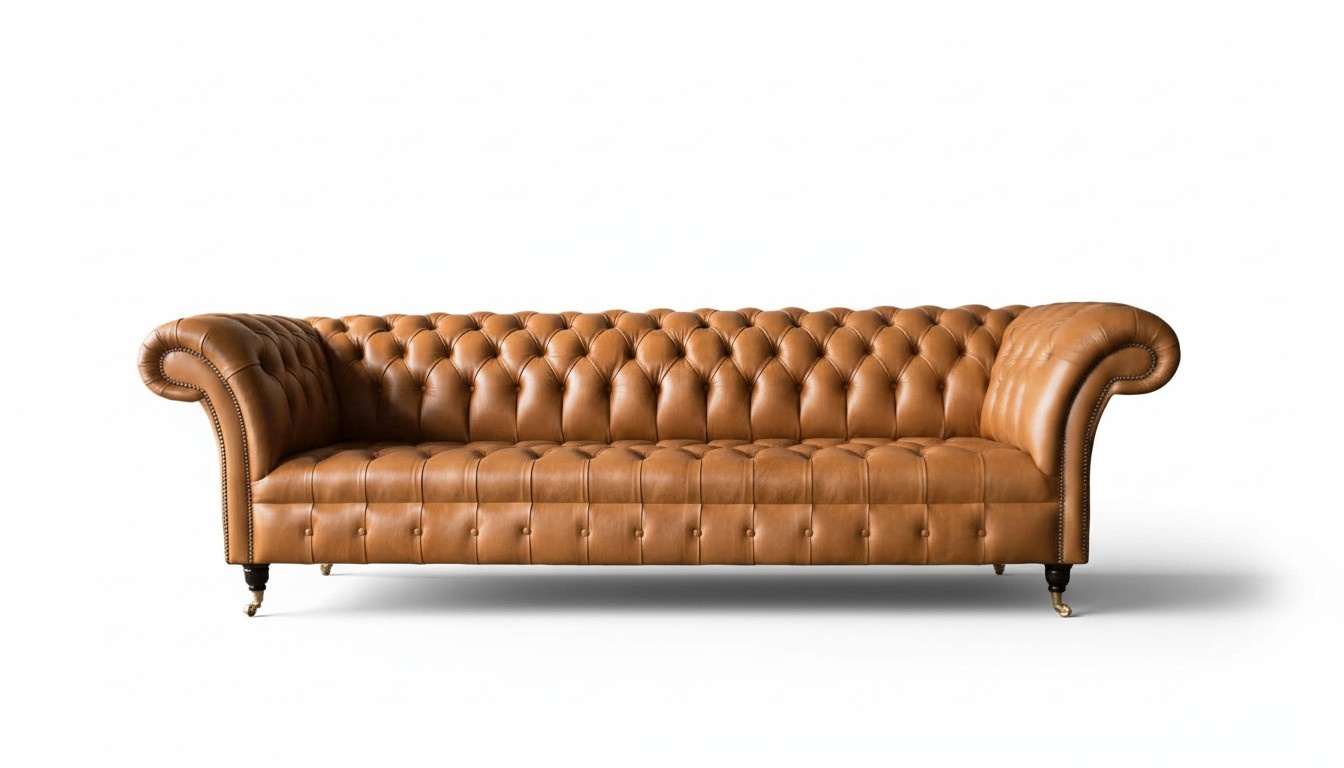 Leather sofa Chesterfield 4 seater couches luxury leather couches upholstery living room