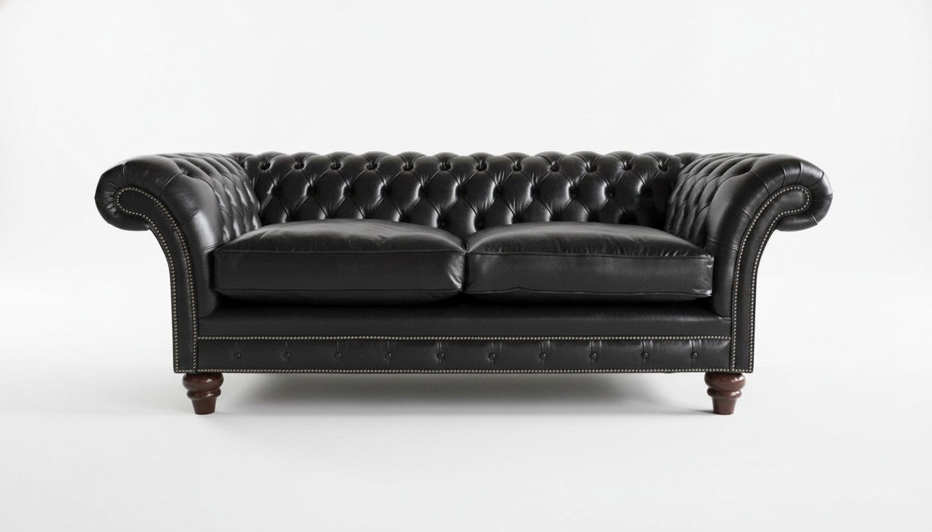 Leather sofa Chesterfield designer couches sofa upholstery 3 seater set textile