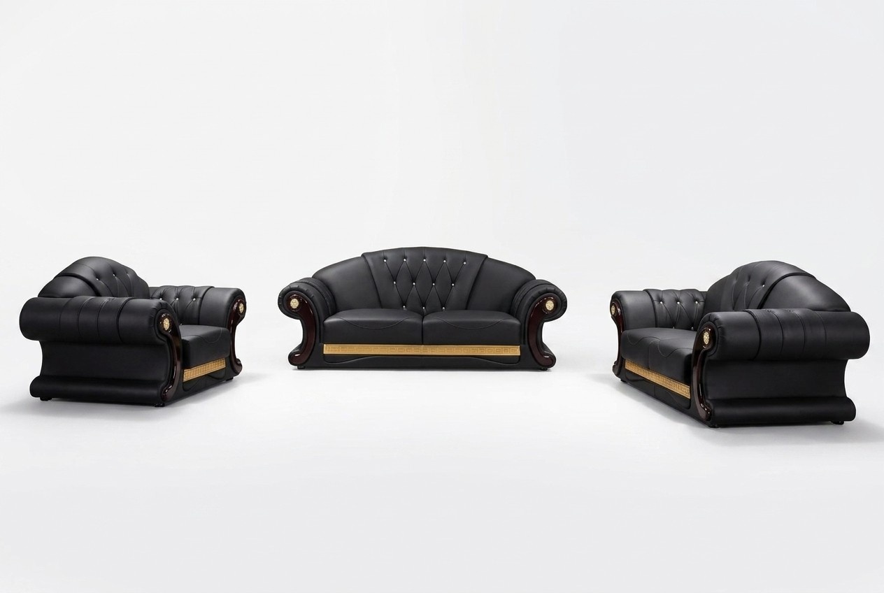 Leather Sofa 3pcs Set Sofa Couch Group Sets Living Room
