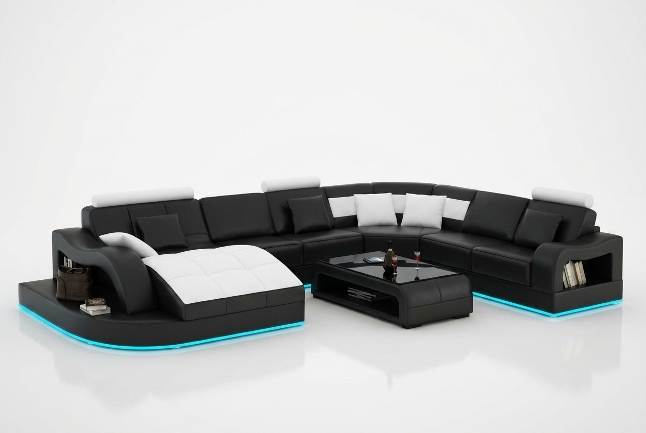 Leather Sofa Living Area Corner Sofa Corner Set Design Modern Sofa L6015B