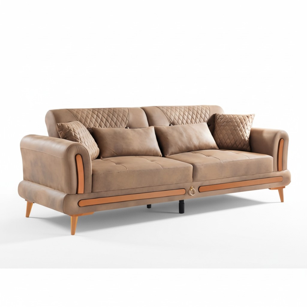 Leather sofa couch living landscape set modern design sofas 3-seater sofa