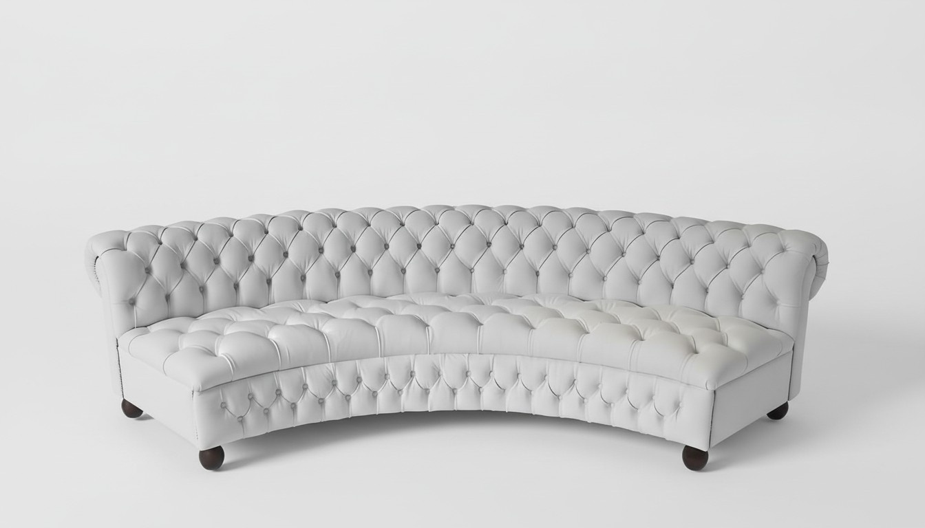 Leather Sofa Sofa Round Couches Round Sofas Chesterfield 300cm XXL