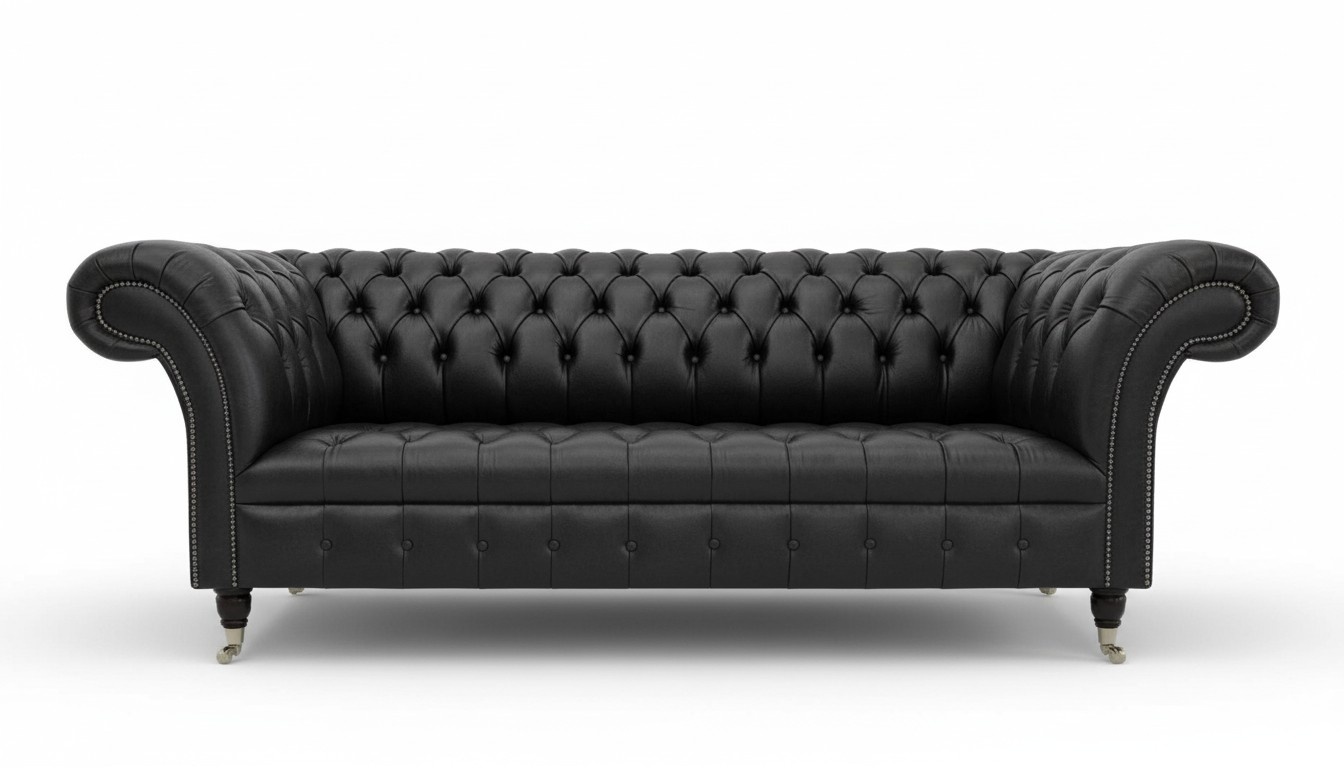 Leather sofa sofa couch set 3 seater sofas couches Chesterfield leather upholstery