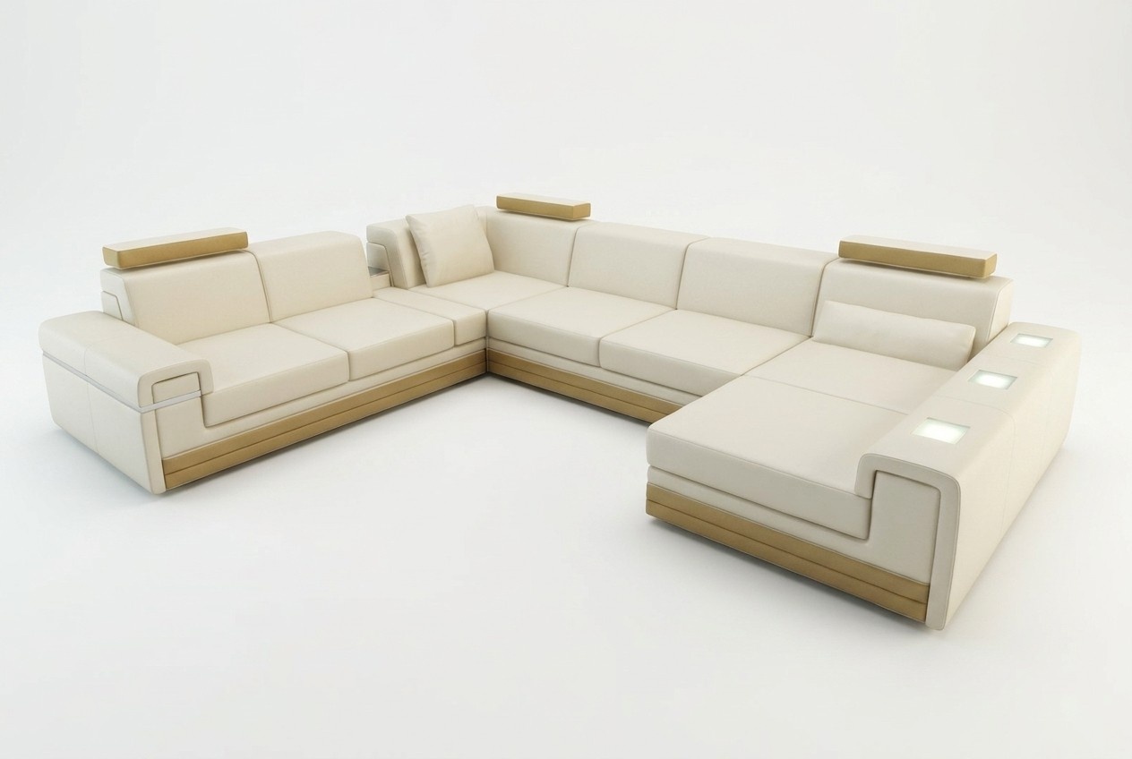 Leather Sofa Couch Sofa Set Corner Sofa Design Modern Sofa Illuminated