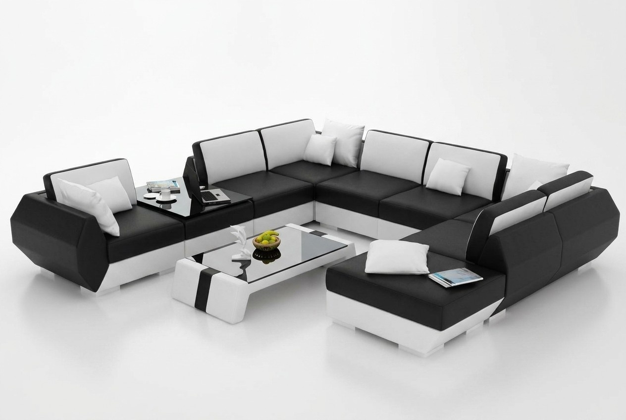 Leather Sofa Couch Sofa Set New Corner Sofa Corner Set Design Modern Sofa R7002