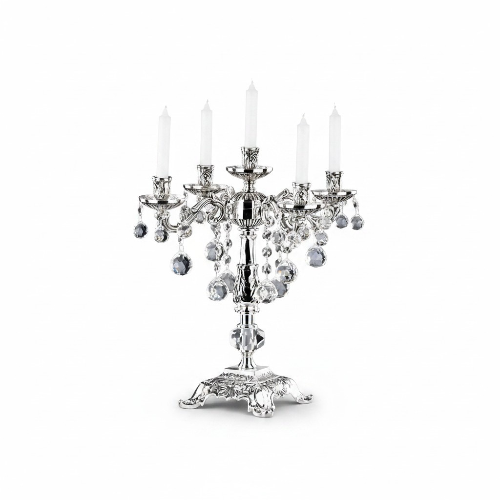 Candlestick Candlestick Candlestick Candleholder Elegant Silver Art