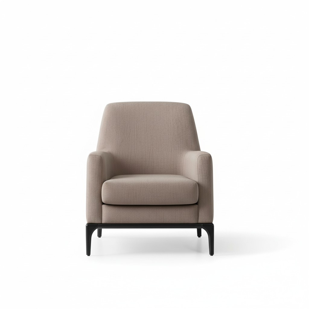 Living Room Armchair Design Couch Luxury Upholstery Modern Brown Wood Textile