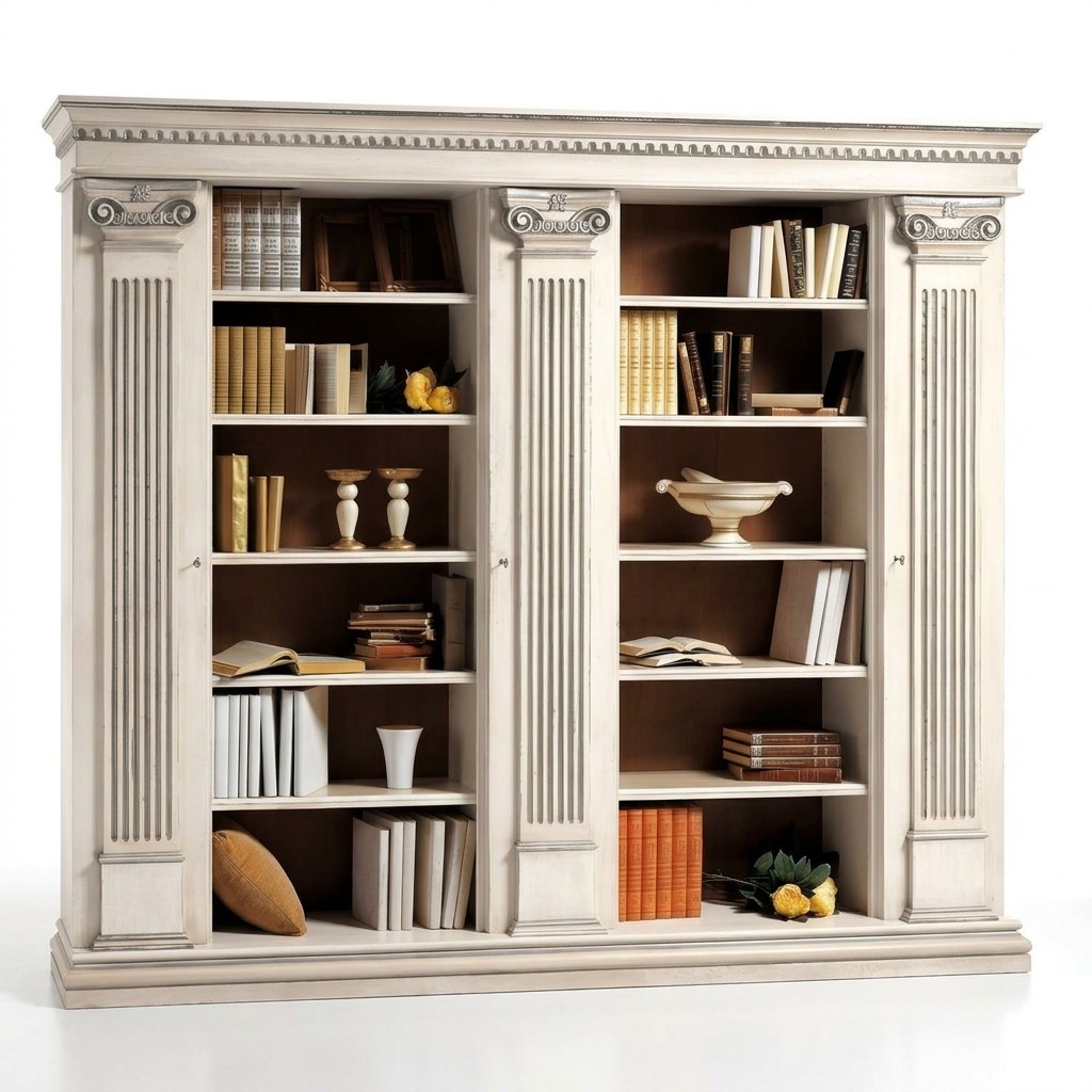 Living room cabinet bookcase wood office cabinet shelf cupboards showcase Italy