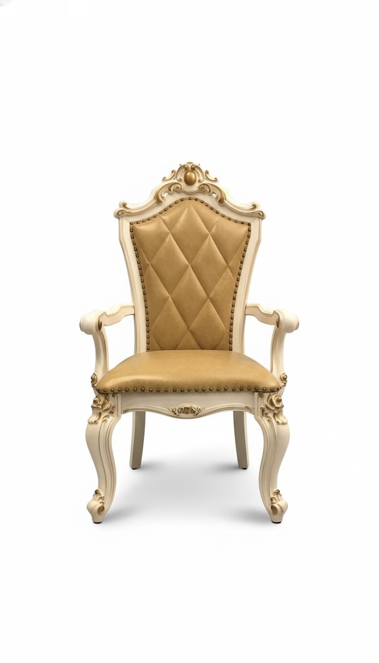 Baroque style made of real wooden 1x-armchairs wof seats