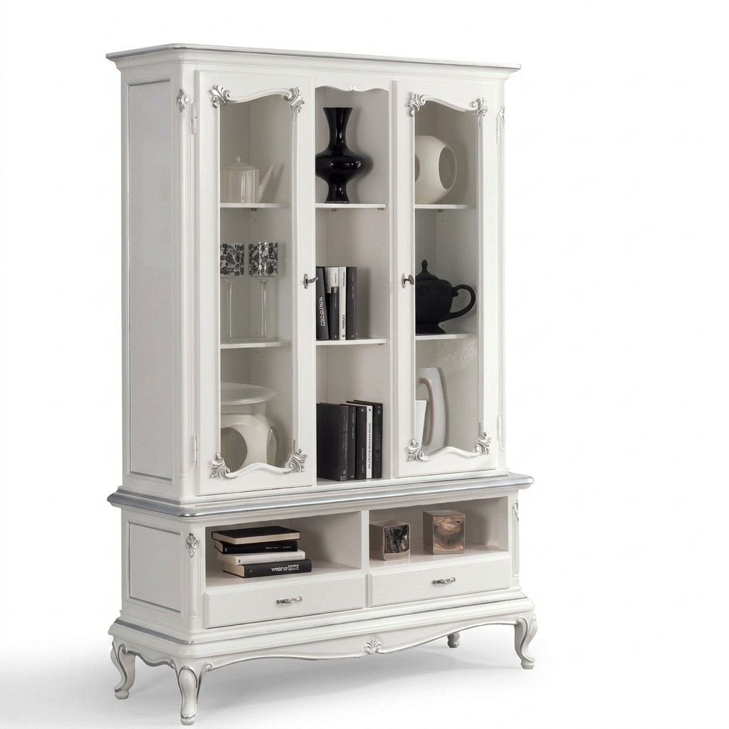 Living Room Cabinet Cabinet Bookshelf Sideboard Classic Furniture Shelves Wood