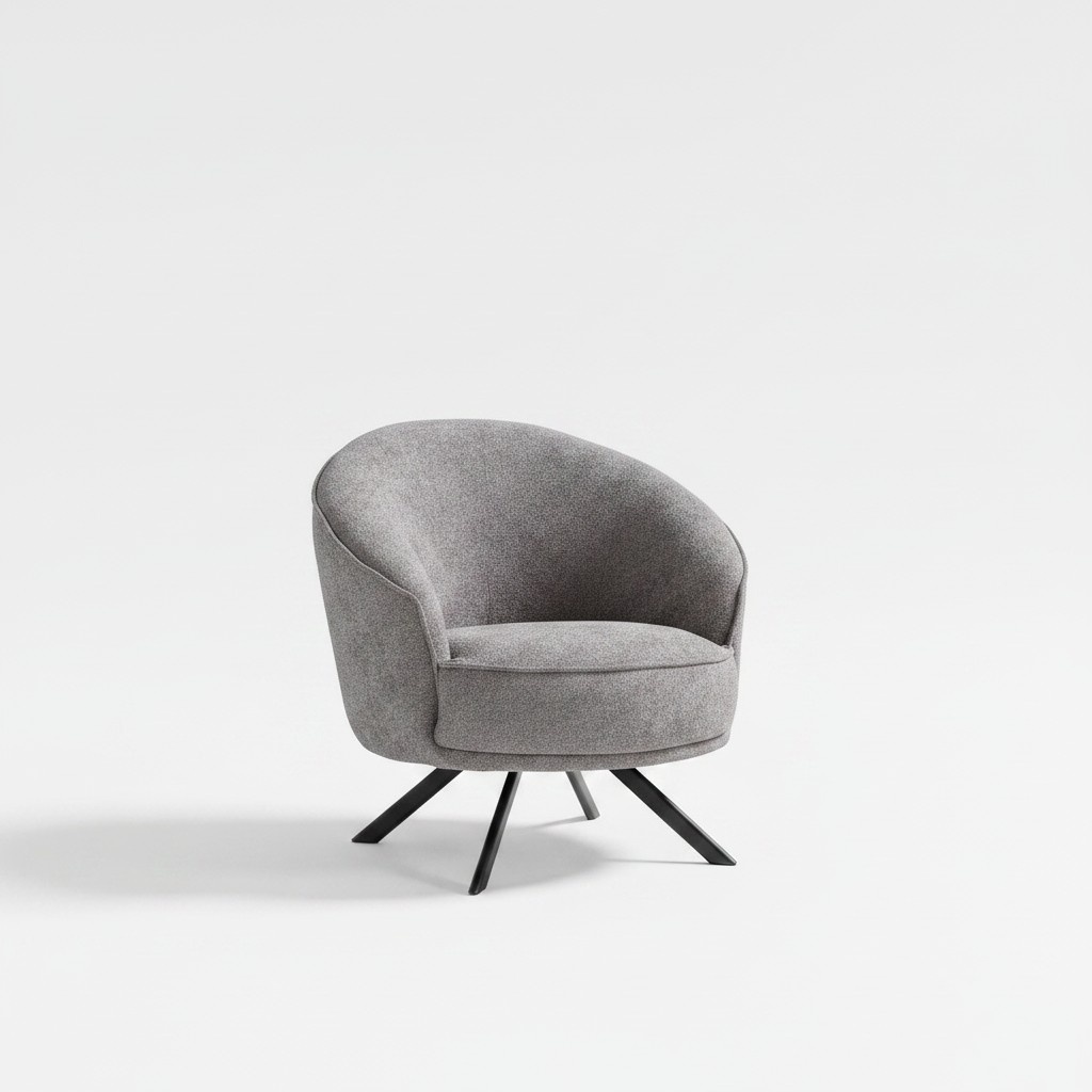 Living room modern grey armchair design luxury furniture upholstered furniture new
