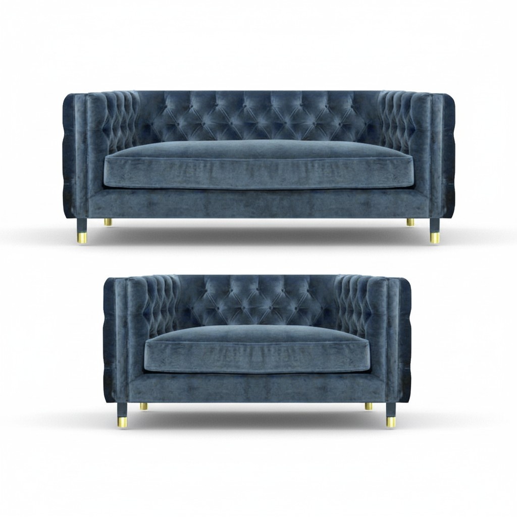 Living Room New Complete Designer Sofas Textile Armchairs Chestefield Sofa Set