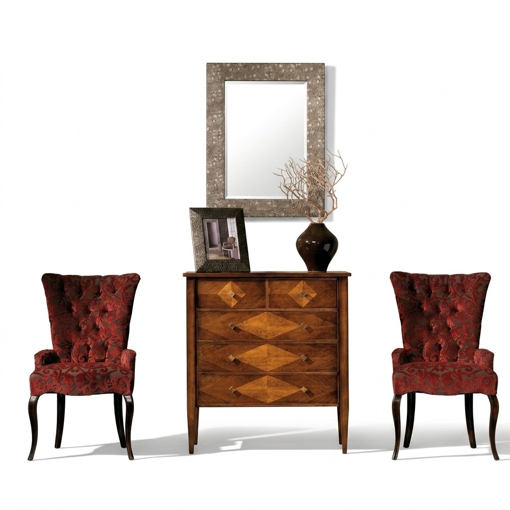 Living Room Set Dresser Mirror Chests of Drawers Group