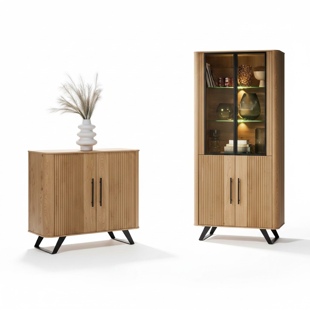 Living Room Set Wooden Furniture Modern Showcase Luxurious Sideboard Cabinet