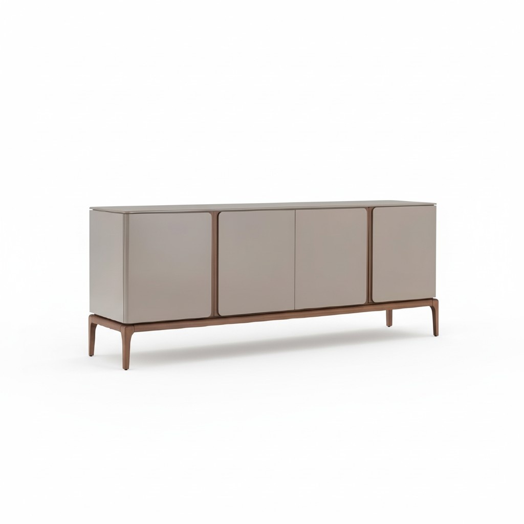 Living Room Sideboard Wood Beige Style Modern Sideboard Cabinet xxl