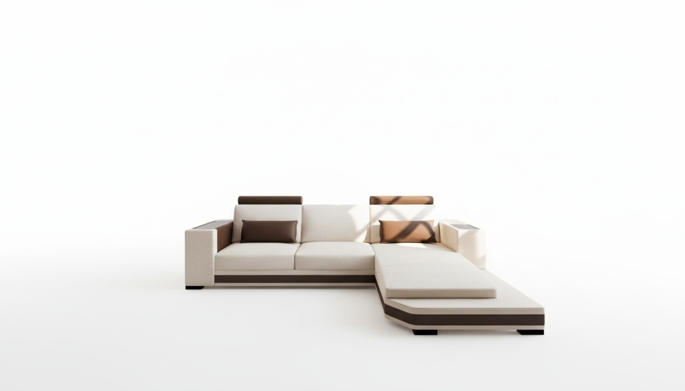 Leather textile corner sofa set, living landscape, couch, upholstered corner.