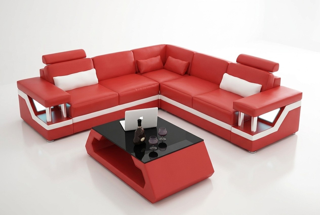 Living landscape sofa set corner set leather sofa upholstery couch corner sofa