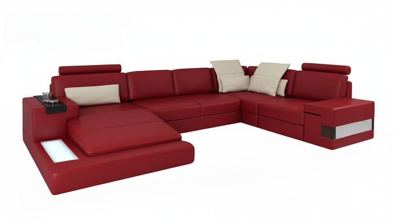 Corner Sofa U-Shaped Couch Seat Upholstery Sofa Modern Sofa New