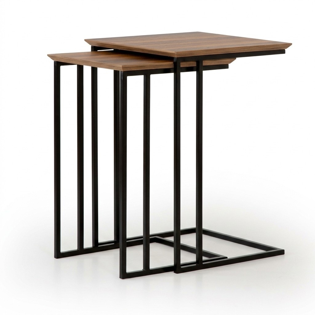 Living room 2x side table table design furniture luxury furnishings modern