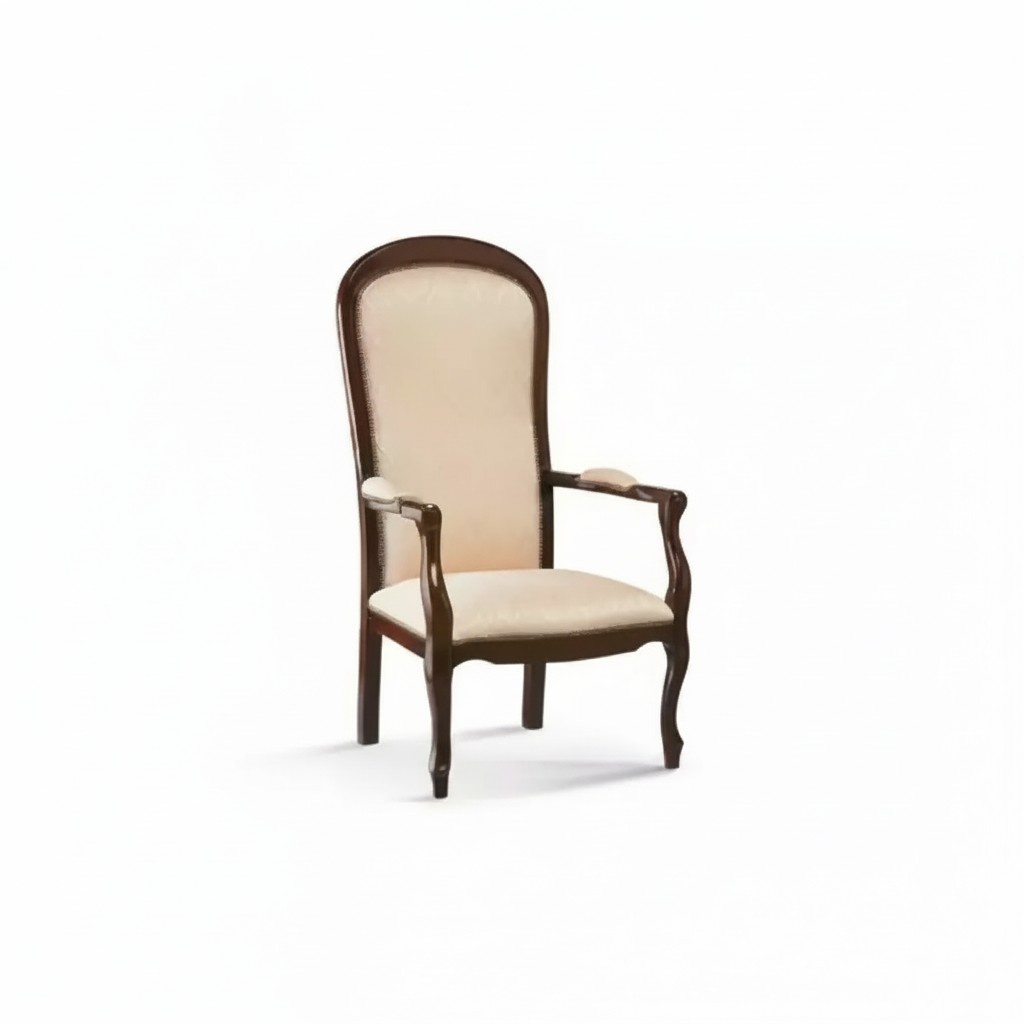 Living Room Armchair 1 Seat Couch Upholstery Luxury Textile Design Wood Furniture