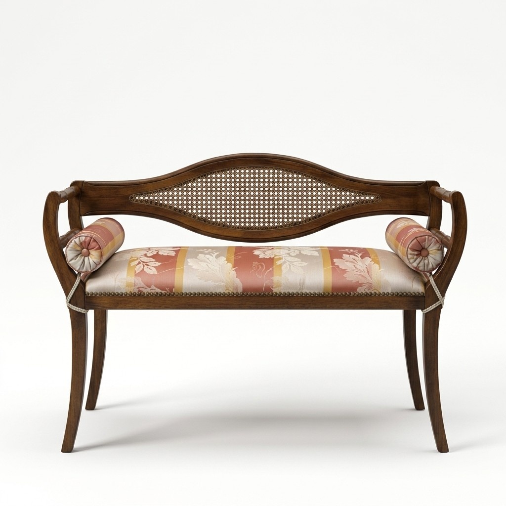 Living room Bench Designer upholstered bench Seating furniture Classic bench