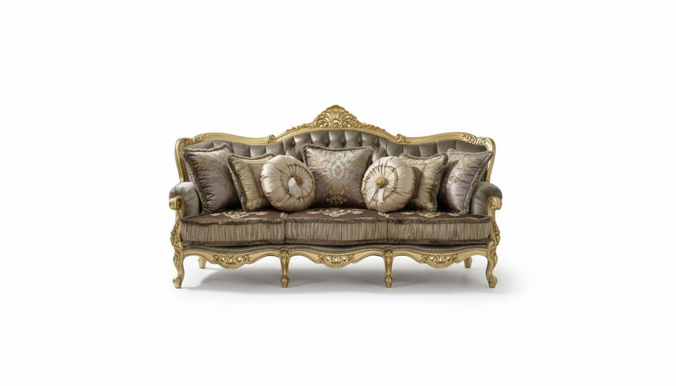 Living area 3-seater couch sofa couches upholstered couches three-seater classic
