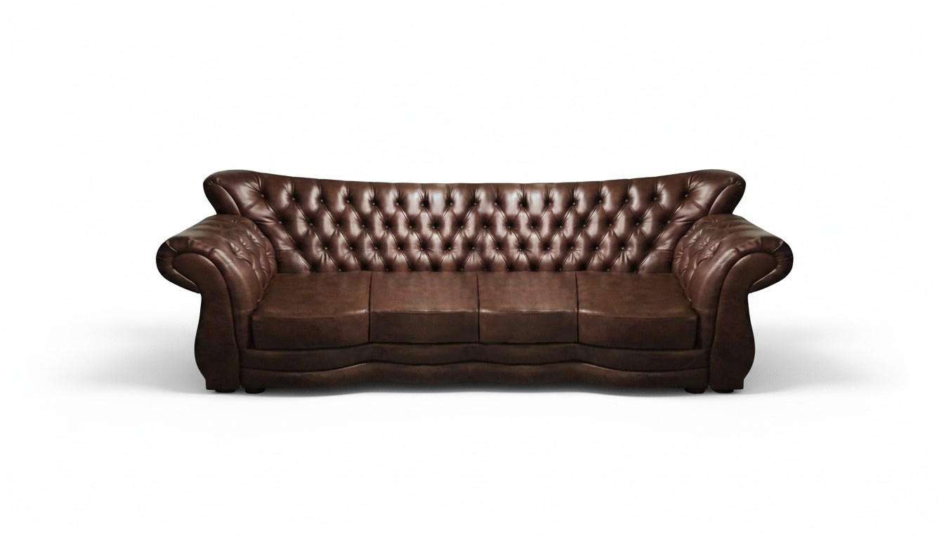 Living room luxury four seater sofa couch leather living room furnishings