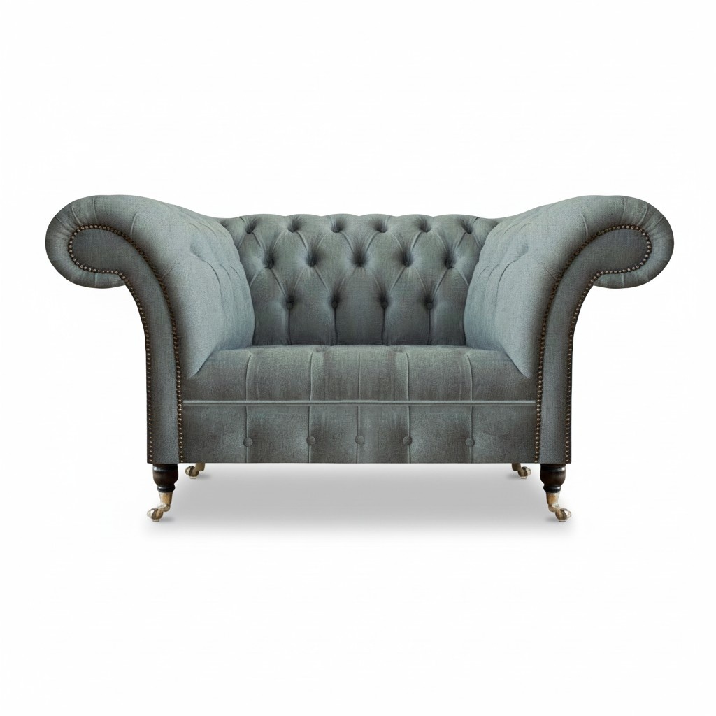 Living Room Luxury Sofa Two Seater Couch Furnishings Modern Chesterfield
