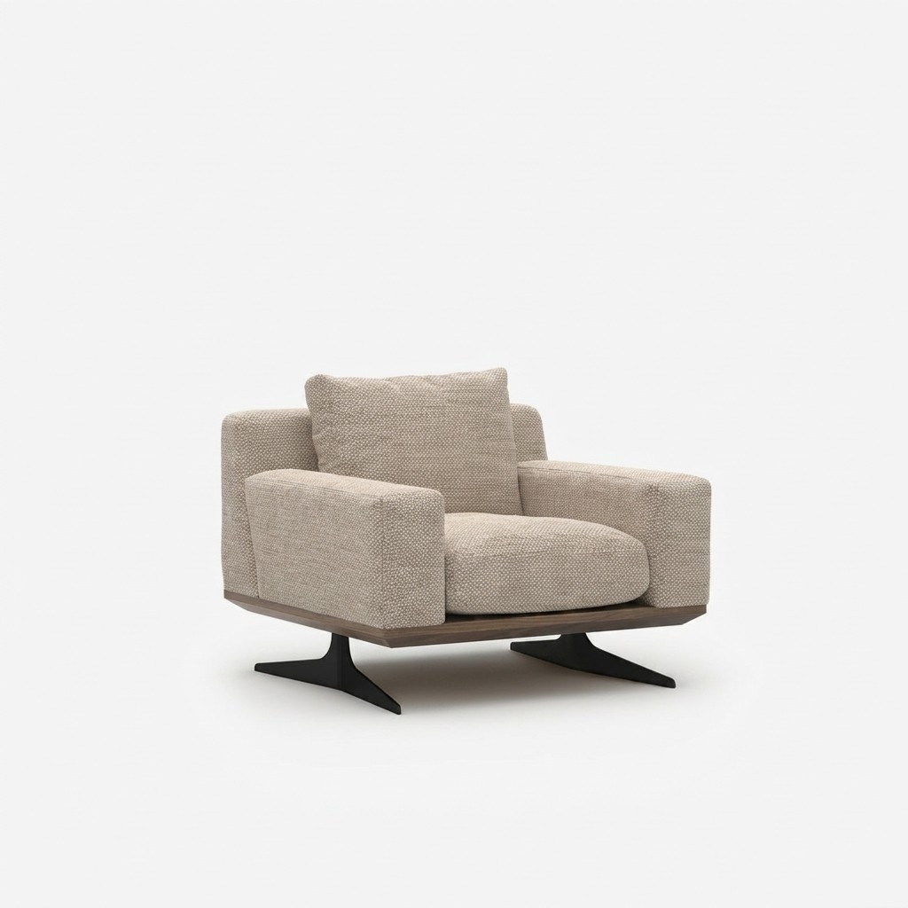 Living room modern upholstered seat design luxury armchair luxury upholstered furniture