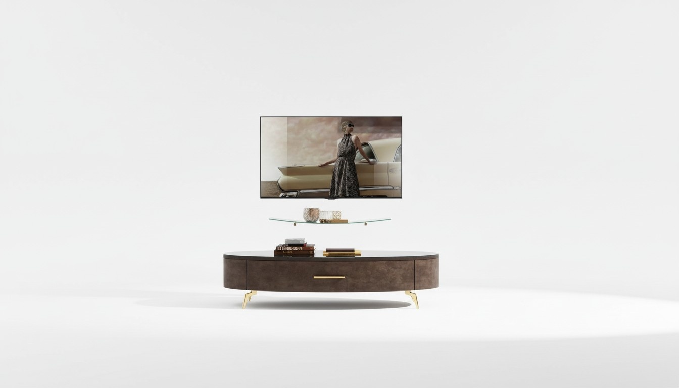 Living room rtv sideboard tv cabinet table chest of drawers lowboard wood modern new