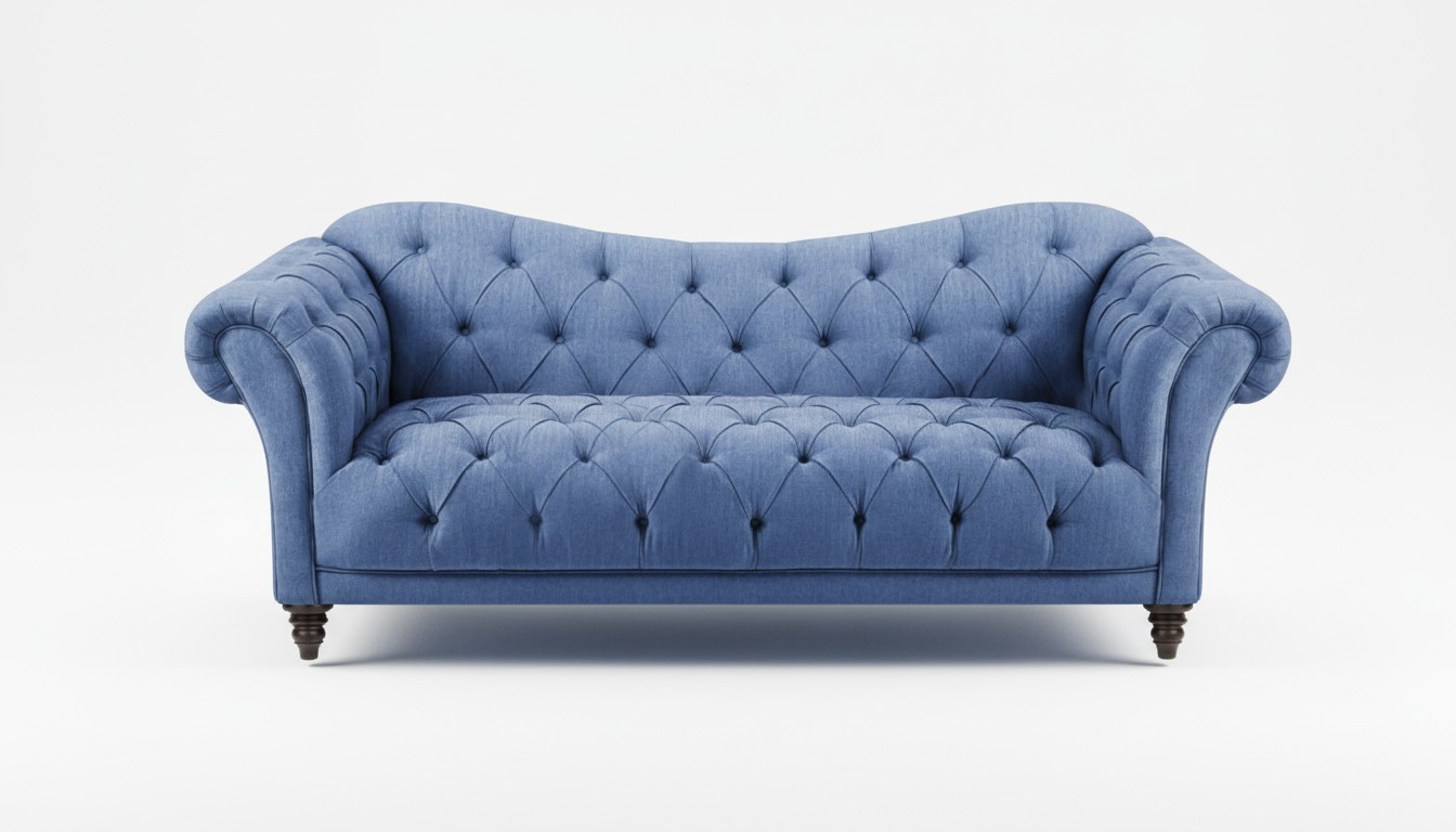 Living room sofa two seater couch Chesterfield designer upholstered furniture new