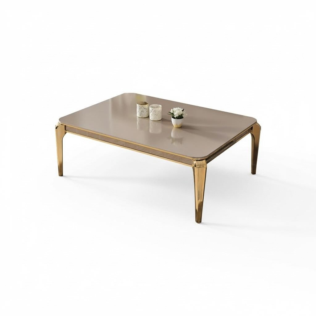 Living room table coffee table side table couch table living room gold