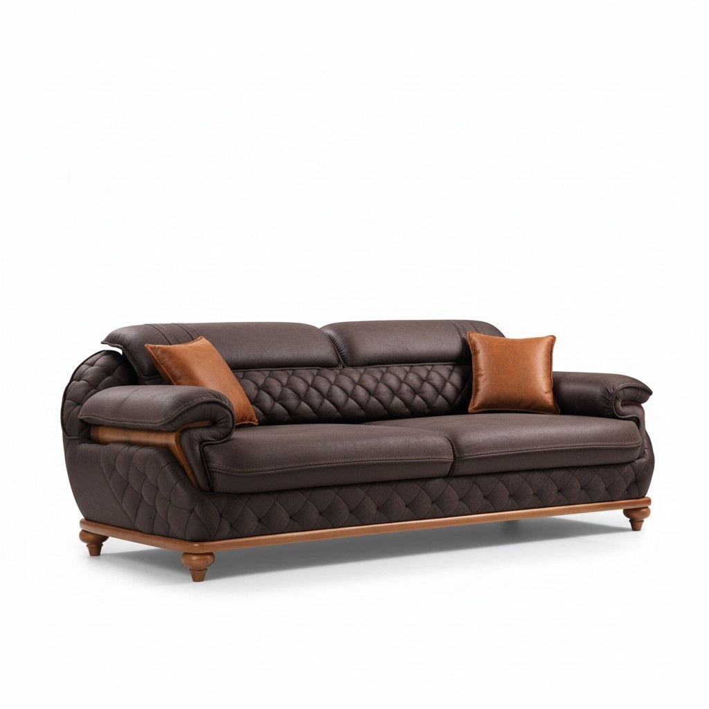 Living room upholstered sofas modern three seater sofa couch luxury upholstered furniture