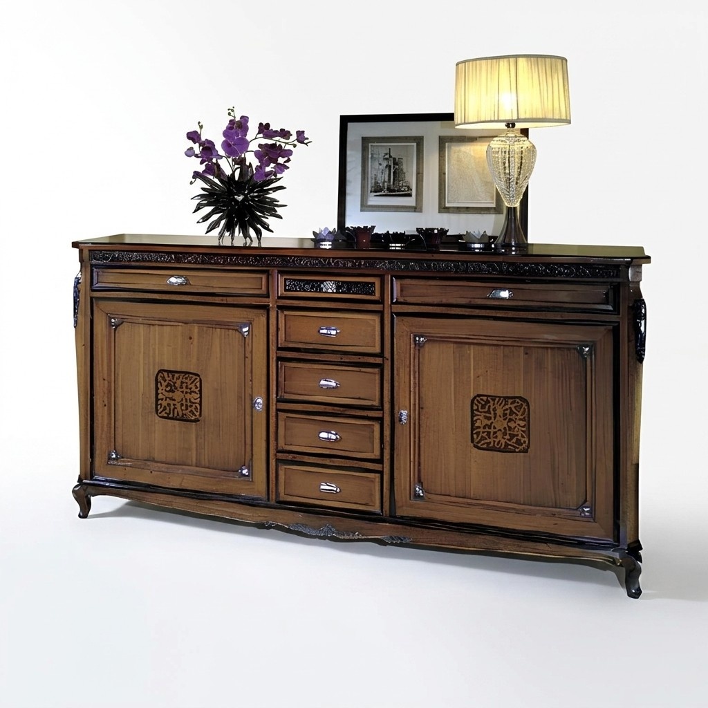 Living room wood buffet cabinet dresser new sideboard dresser drawer showcase