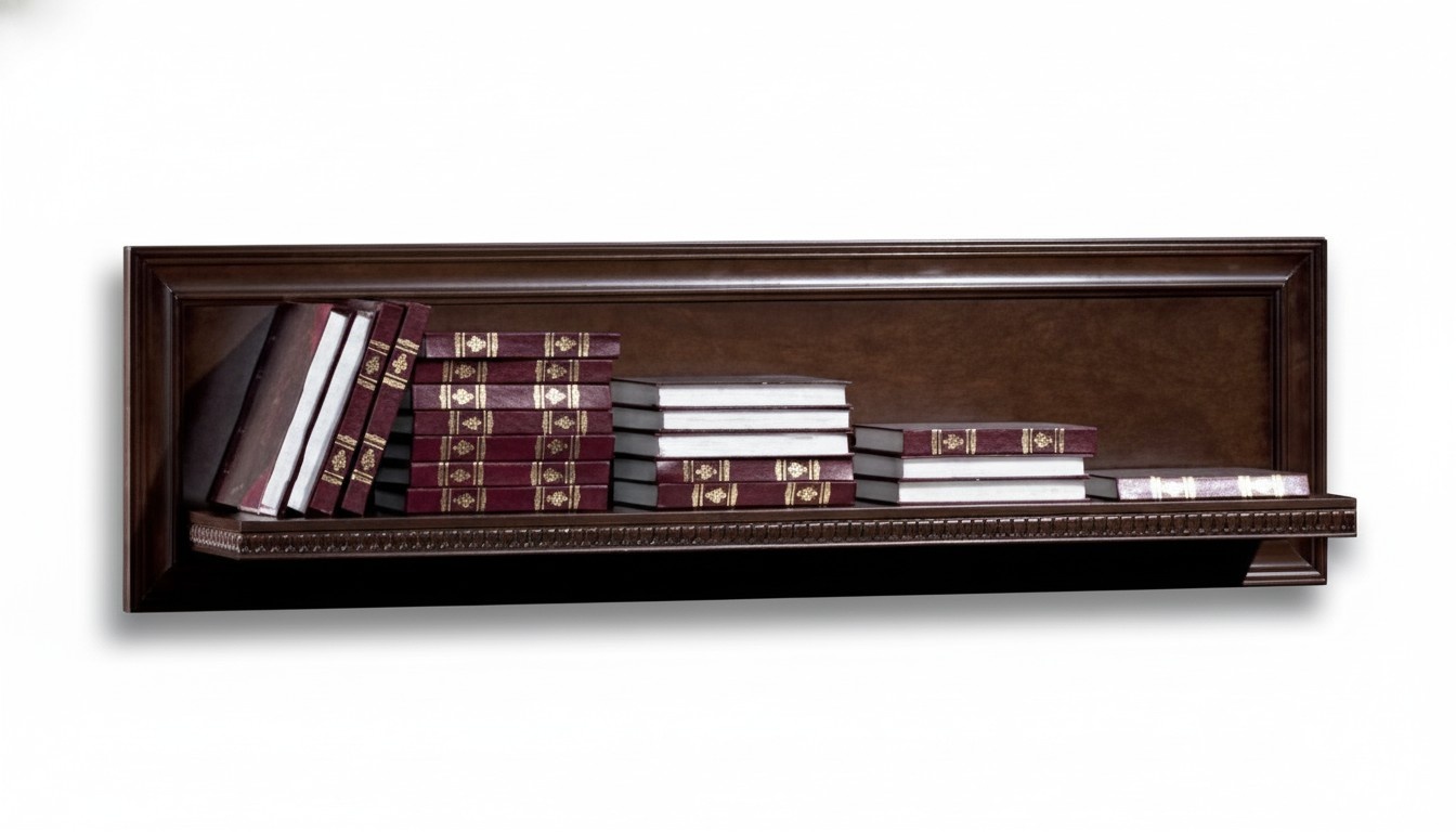 Living Room XXL Bookshelf Solid Wood 131cm Shelf Shelves - Model V-P1