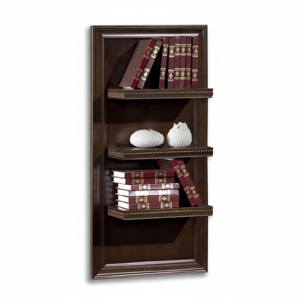 Living Room XXL Bookshelf Solid Wood 131cm Shelf Shelves CD DVD Books