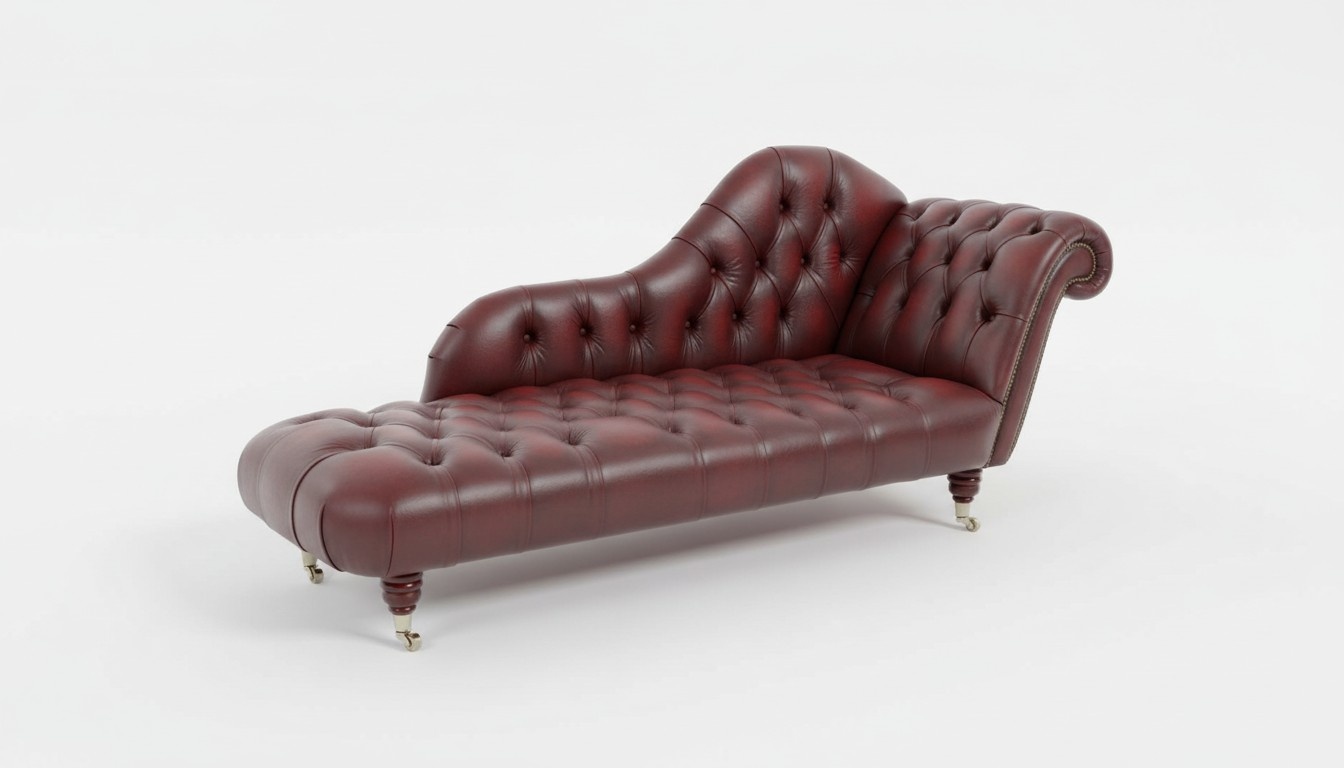 Lounge Club Chesterfield Sofa Lounger 2 Seater Upholstered Loungers Chaise Longues Leather