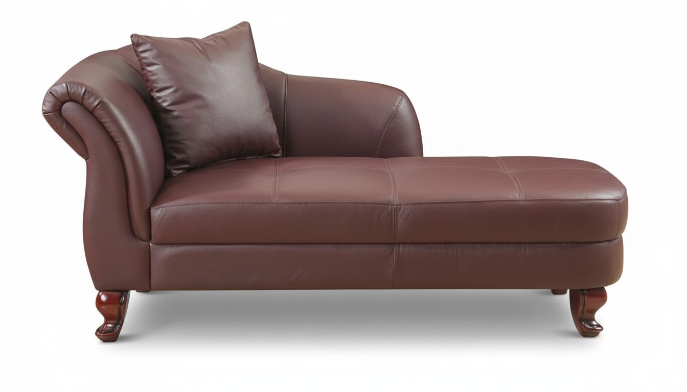 Lounge Liege Ottoman Upholstered Sofa Office Relax Leather Chaise Longue New 1672