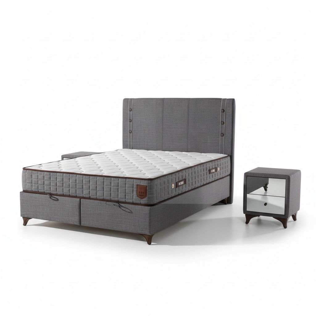 Luxurious box spring bed Elegant design for maximum comfort and style