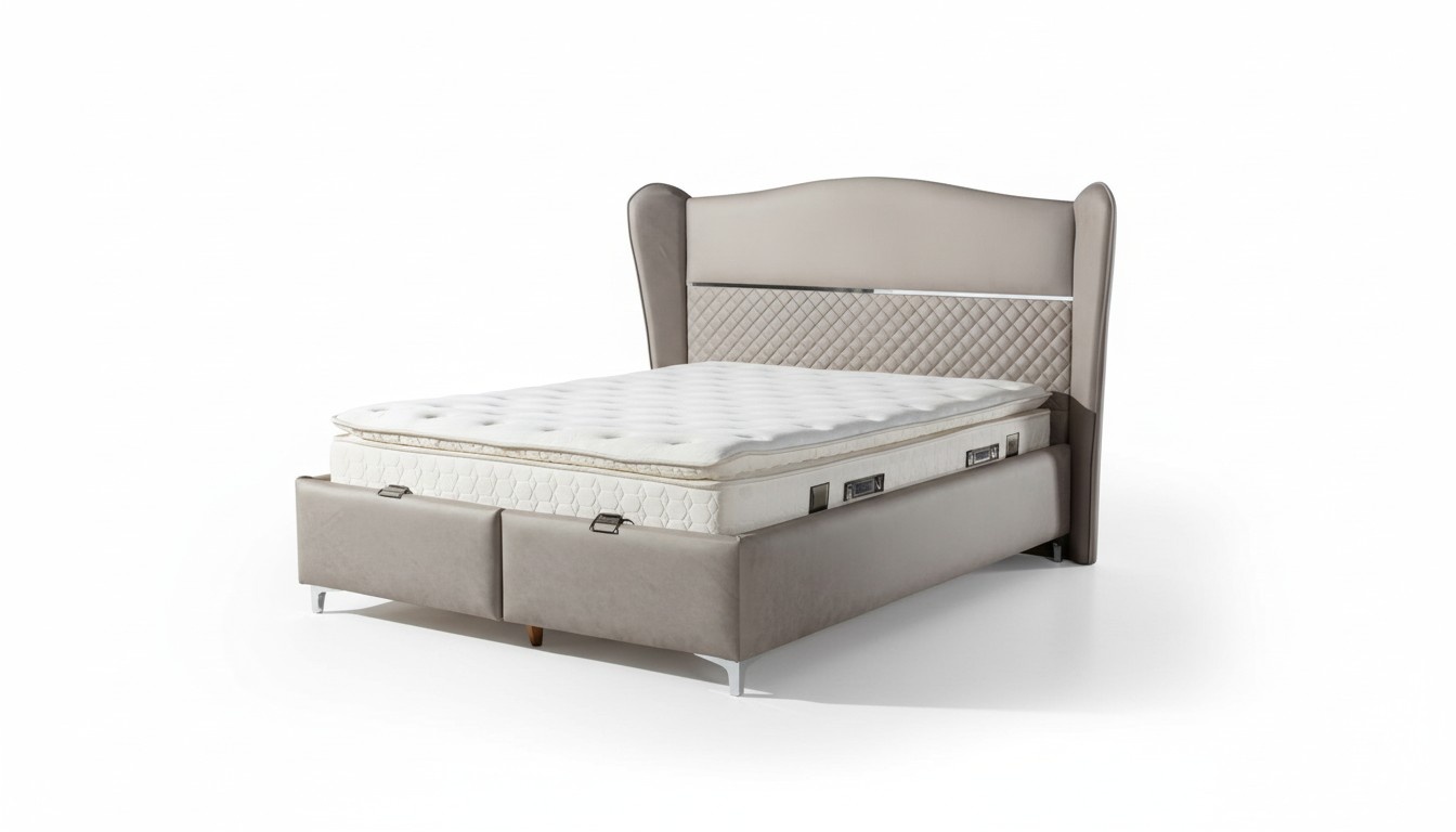 Luxurious box spring bed Elegant design for maximum comfort stylish living