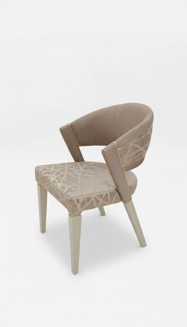 Luxurious chair designer Clear lines chair and elegance New Modern