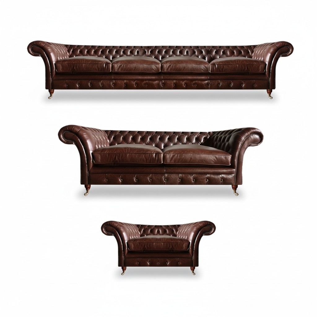 Luxurious furniture design modern 3-piece sofa set living room couches.