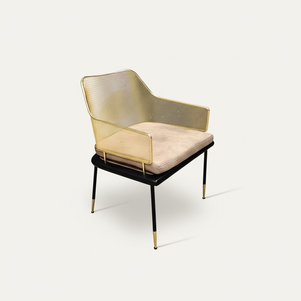 Luxurious single-seater designer armchair with stainless steel elements New chairs