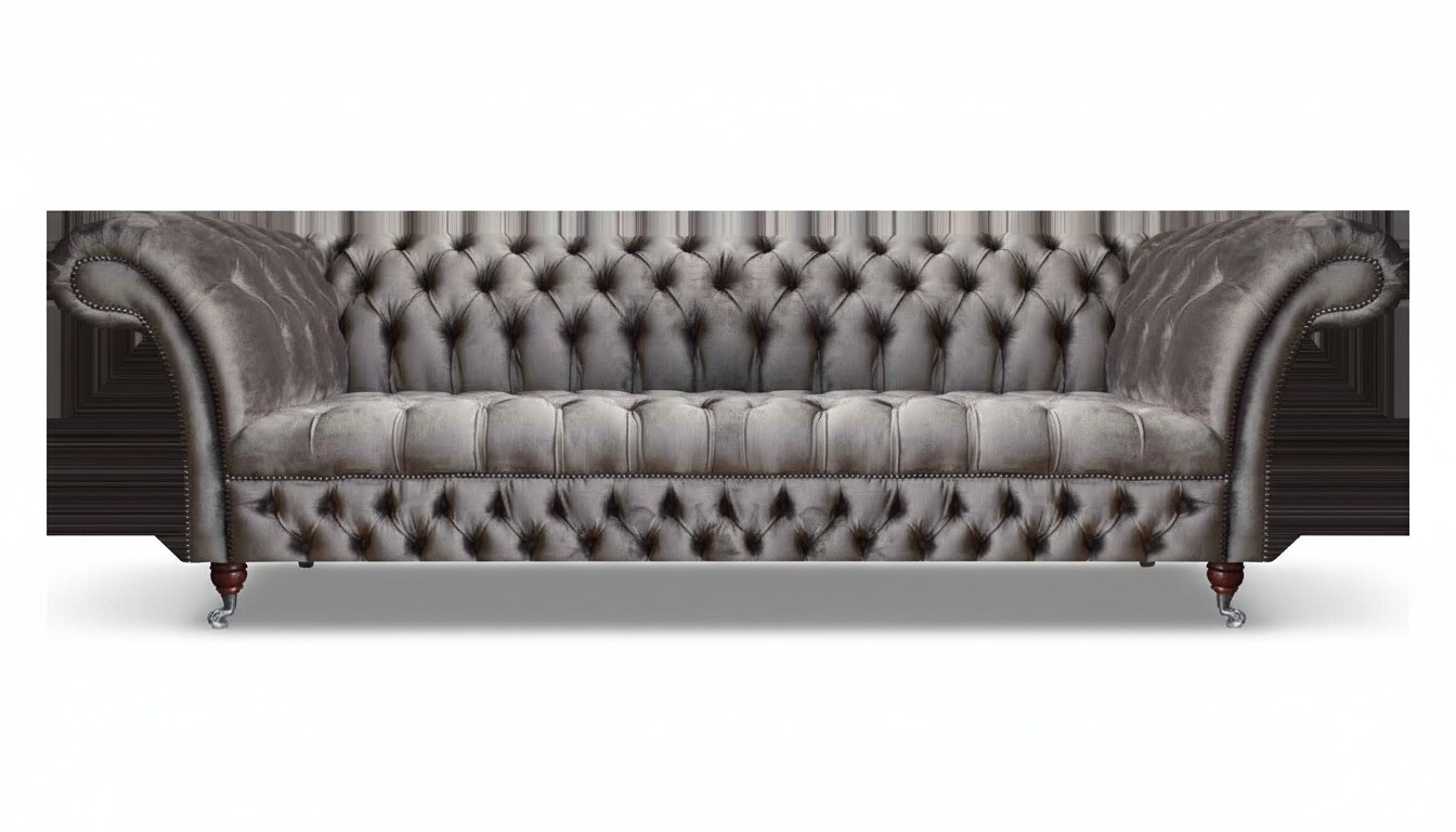 Luxury Sofa Three-Seater Couch Designer Furniture Modern Style Chesterfield