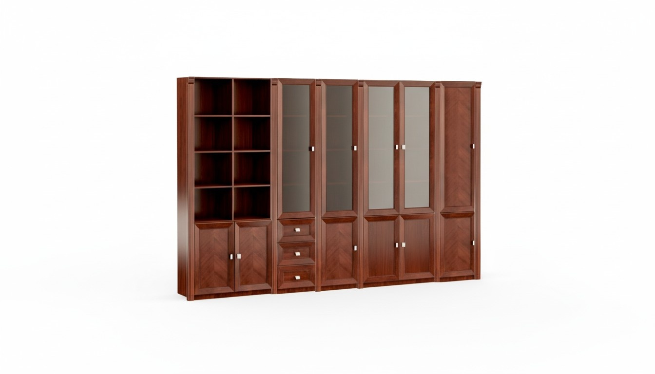 Luxurious office cabinet designer wooden shelves elegant office cabinets