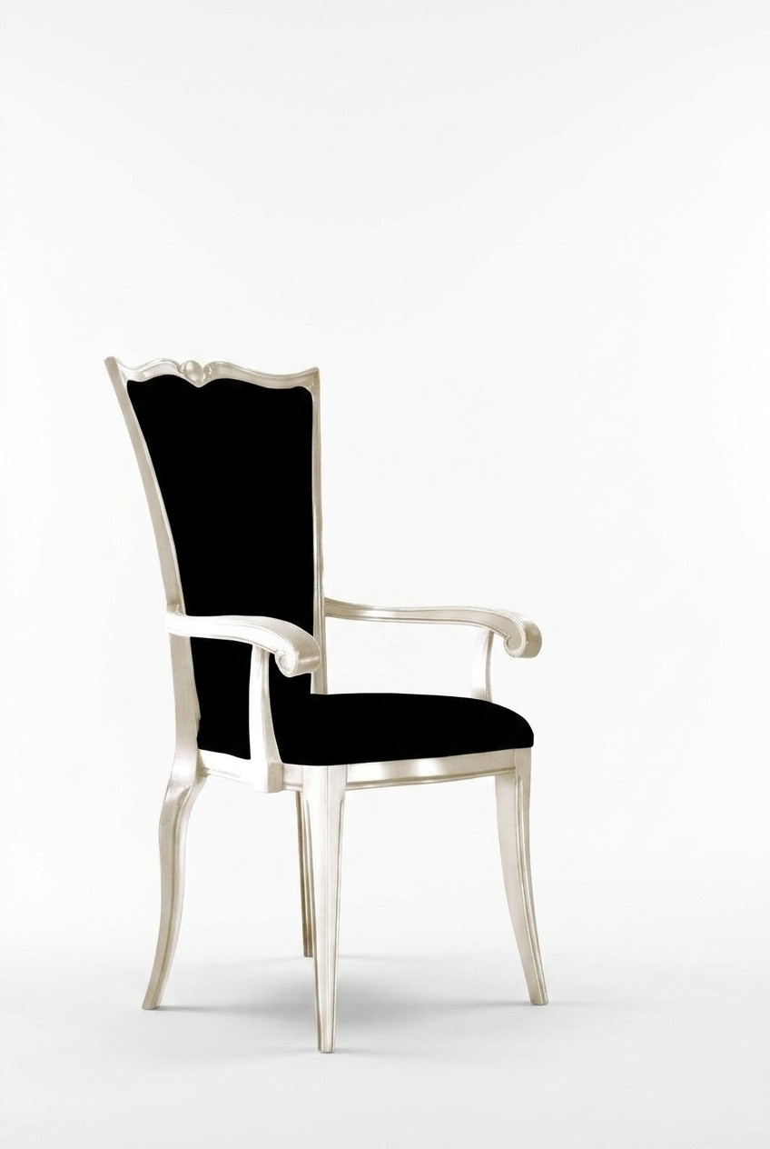 Luxury 1x Chair Dining Room Chair Living Room Chair Upholstered Chair Armrest