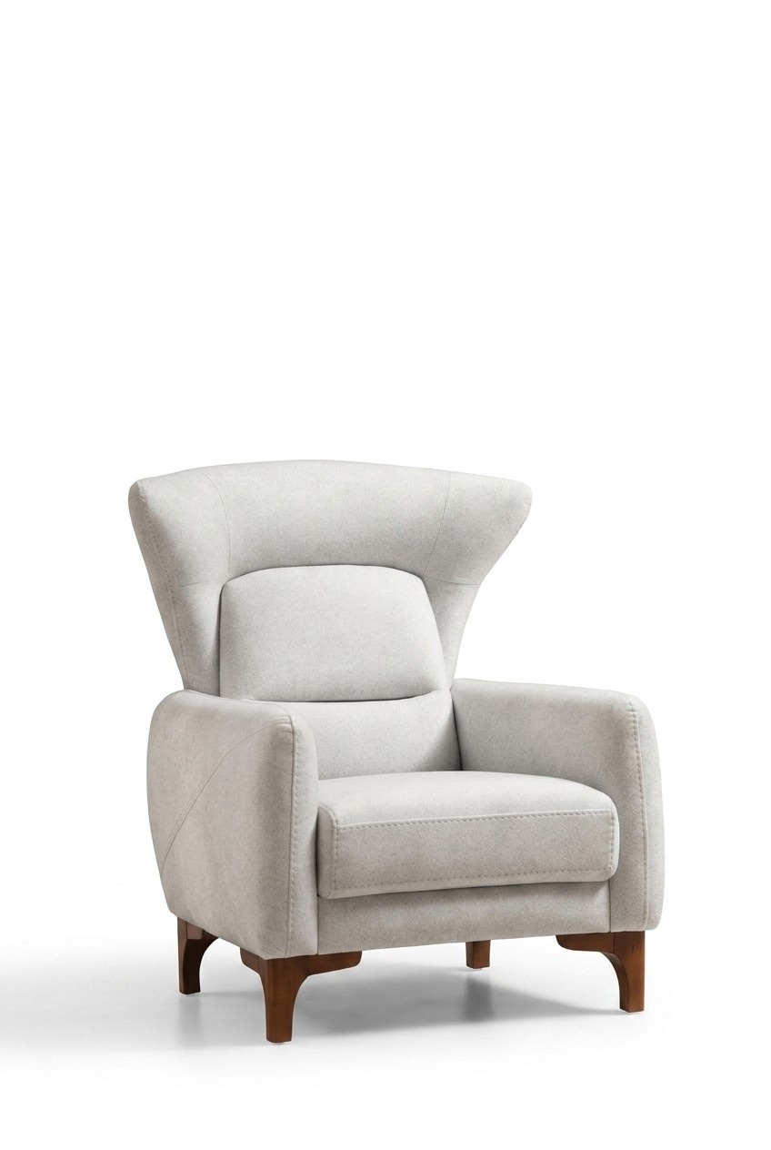 Luxury Armchair Modern Living Room Textile Furniture Design Upholstered Fabric New