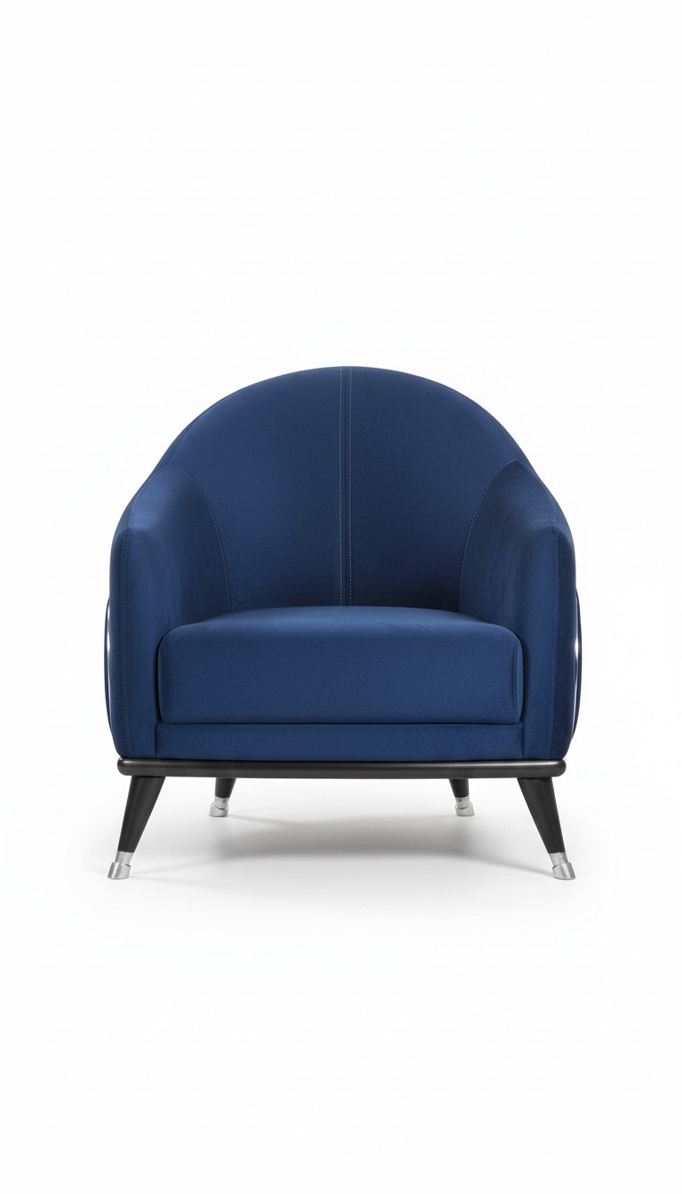 Luxury Armchair 1 seater Living Room Fabric Polyester Style Modern