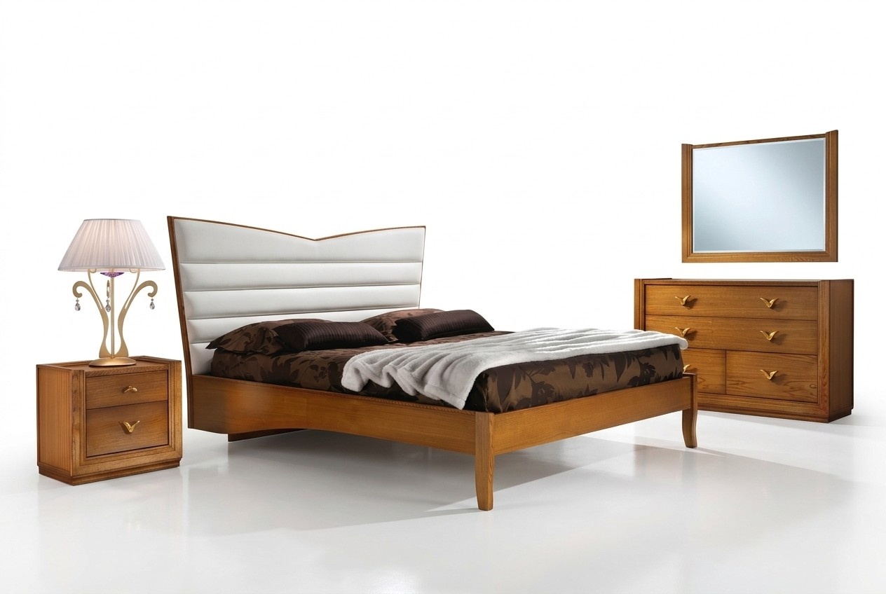 Luxury Bedroom Bed Double Bed Wood Upholstery Beds Double Bed Frame